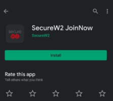 安装SecureW2 JoinNow应用