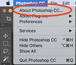 关于Photoshop CC菜单选择