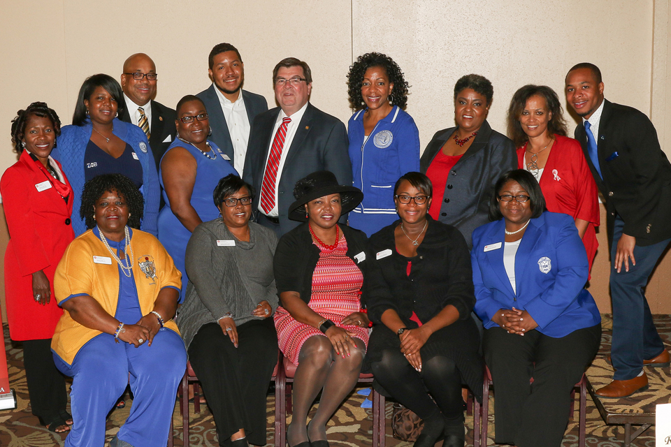 Group of people with President Dietz