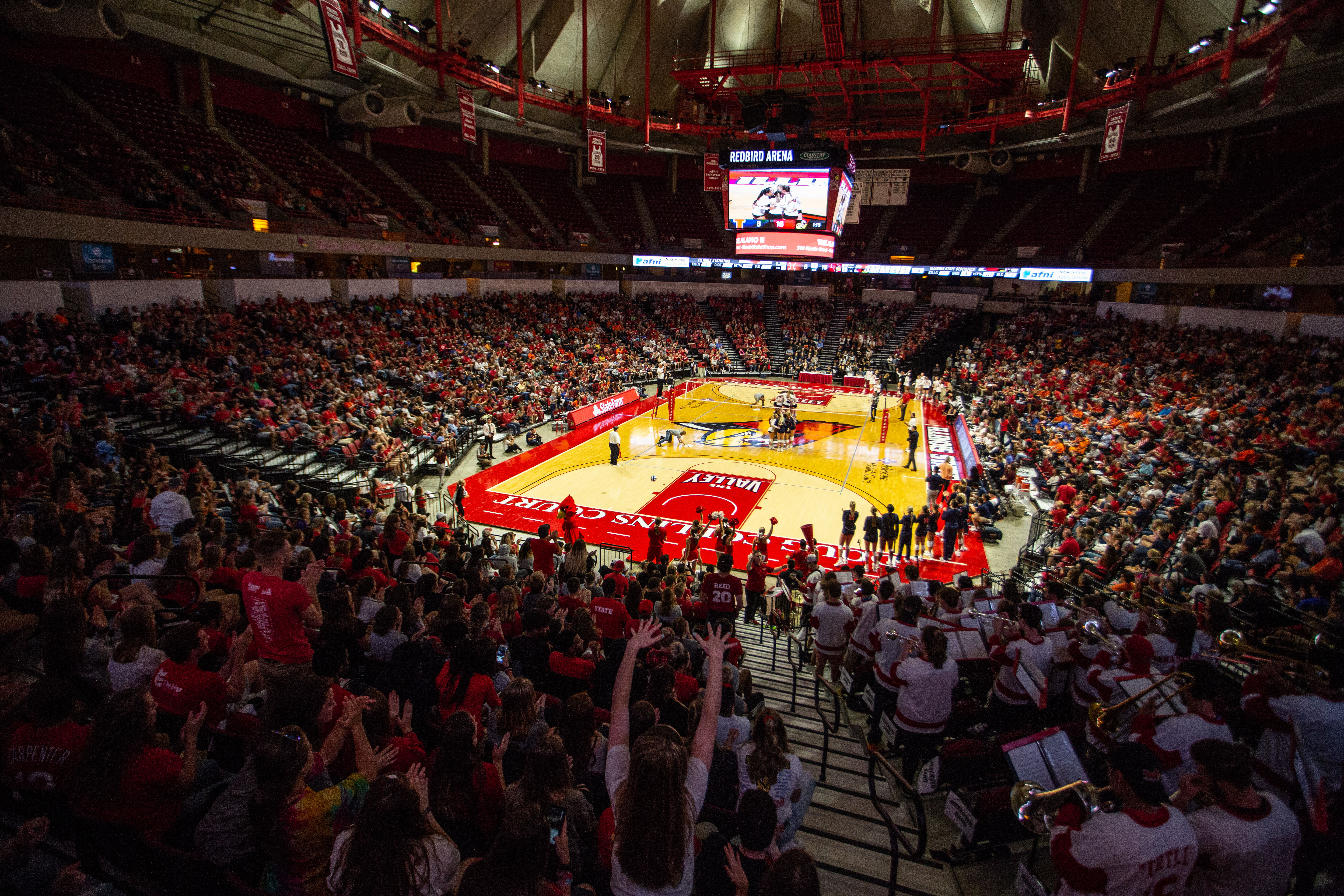 Fans cheer on Redbirds at Redbird Arena