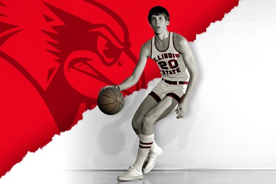 Doug Collins playing basketball for ISU